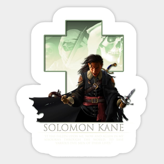 Savage Shirt of Solomon Kane Sticker by HoratioMetaphor